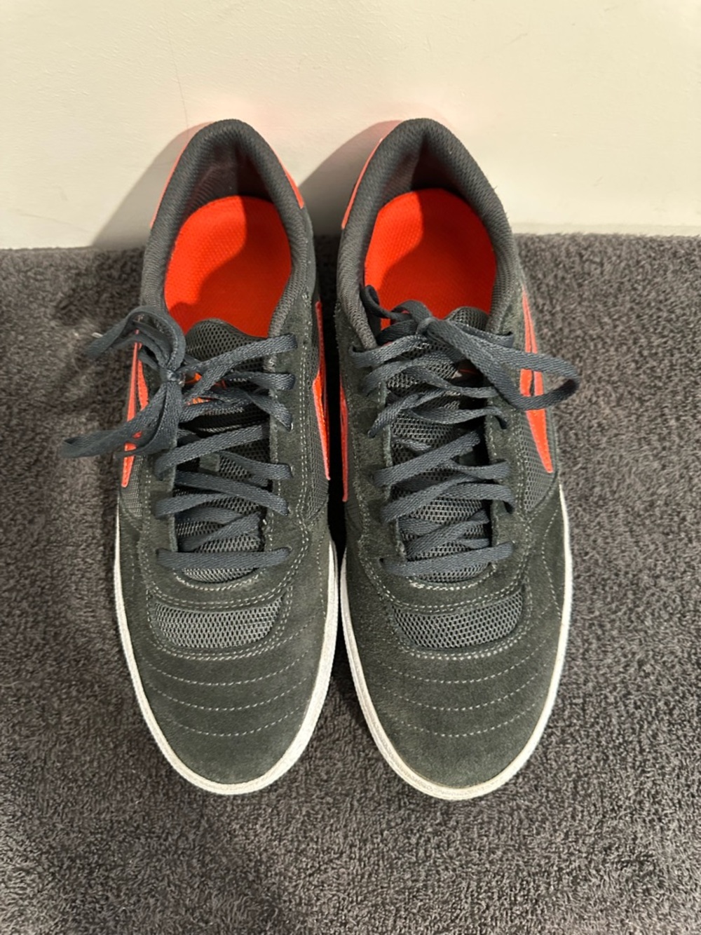 Lakai Charcoal Grey & Red Suede Cambridge Skate Shoes 🔥